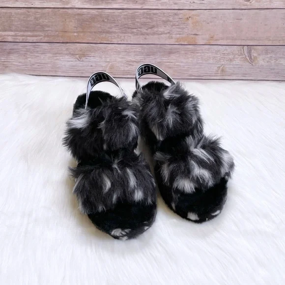 UGG Women’s Oh Yeah Spots Slide Slipper Sandals - Picture 3 of 7